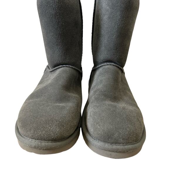 Koolaburra by UGG Women’s Classic Faux Shearling Gray Suede Short Boots - Picture 1 of 5